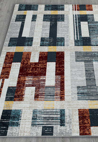 LYCRA EJ76A L.GREY D.BLUE 4 carpet-room